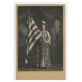 Patriotic Lady Liberty Cabinet Photo