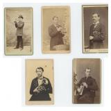 Occupational Musician CDV Photos