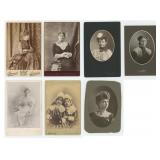 Collection of Women in Lace Cabinet Photos