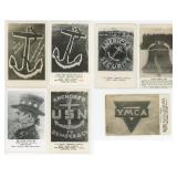 Living Flag Patriotic RPPC Postcards