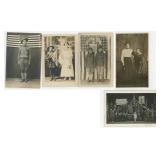 Patriotic American Flag RPPC Postcards