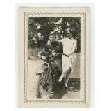 Police and Women on Indian Motorcycle Photo