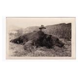 Hunter and Kodiak Bear Alaska Photo