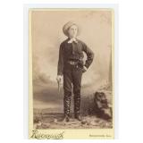 Armed Cowboy or Gunfighter Cabinet Photo