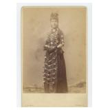 Walking Billboard Banner Lady Cabinet Photo