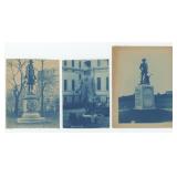 American Cyanotype Photos of Historical Statues