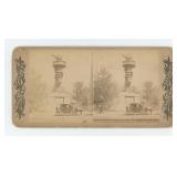 Colossal Hand & Torch Statue of Liberty Stereoview