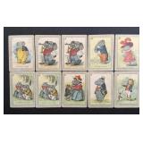 Victorian Anthropomorphic Lithograph Cards