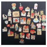 Antique Die Cut Valentines Day Cards