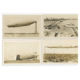 US Navy Zeppelin Rigid Air Ship RPPC Postcards