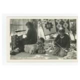 Navajo Rug Weaver RPPC Postcard