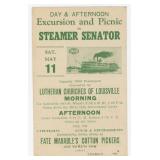 Steamer Senator Excursion and Picnic Leaflet