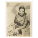 Ethel Waters Jazz Singer Signed Photo
