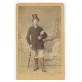 Occupational Walking Stick Cane Maker CDV Photo