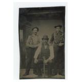Loggers Lumberjacks Occupational Tintype Photo
