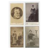 People with Pet Dogs CDV Photo Collection