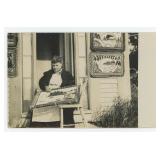 Occupational Rug Hooking RPPC Postcard