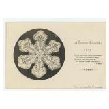 Wilson Bentley Vermont Snowflake RPPC Postcard