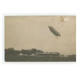 Dirigible Airship Early Aviation RPPC Postcard