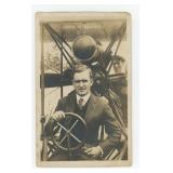 Lincoln Beachey Aviator Pilot RPPC Postcard