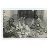Maria Martinez Family Making Pottery RPPC Postcard