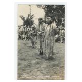 Chippewa Indian Snake Dance RPPC Postcard