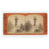 Colossal Hand & Torch Statue of Liberty Stereoview