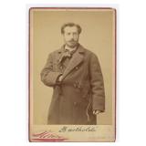 Signed Frederic Auguste Bartholdi Cabinet Photo