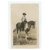Millie LaPell Ringling Bros Cowgirl RPPC Postcard