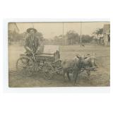 John Rose Amputee Goat Cart RPPC Postcard