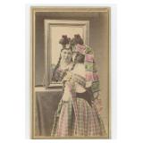 Pauline Western Woman in Mirror CDV Photo