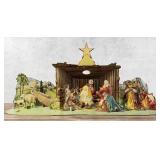 1920s Pop Up Die Cut Cardboard Nativity Scene