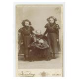 Chicago Girls with Pet Dog Cabinet Photo