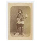 Fishwife Cockle Picker Harvester CDV Photo