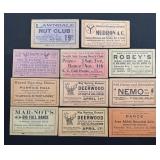 Collection of Jazz Club Band Dance Notice Tickets