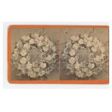 Post Mortem Funeral Wreath Stereoview