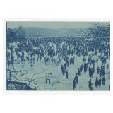 Humboldt Park Chicago Cyanotype RPPC Postcard