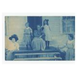 California Family Cyanotype RPPC Postcard