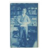 Machinist Occupational Cyanotype RPPC Postcard