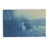 Ghost Spirit Cyanotype RPPC Postcard