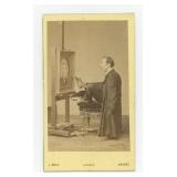 Charles Francois Felu Armless Painter CDV Photo