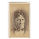 Blind Disabled Woman CDV Photo