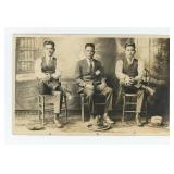 Identified Mexican Indian Cowboys RPPC Postcard