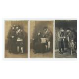 Crossdressing Jewish Men RPPC Postcards