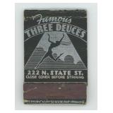 Three Deuces Al Capone Club Matchbook