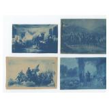 George Washington Painting Cyanotype Photos