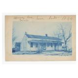 Wisconsin House Cyanotype RPPC Postcard