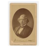 Charles Sumner Signed Cabinet Photo