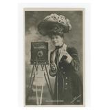 Actress Camille Clifford with Camera RPPC Postcard