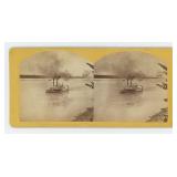 R. Benecke Steamer R.E. Lee Racing Stereoview